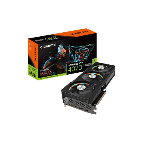 GIGABYTE GeForce RTX 4070 Ti SUPER GAMING OC Graphics Card, 16GB GDDR6X 256bit Memory 2655 MHz Boost Clock 21Gbps Memory Speed 8448 CUDA Cores PCI-E 4 HDMI Display Port