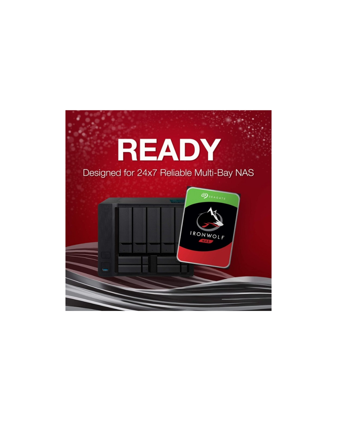 Seagate IronWolf 8TB NAS Hard Drive 7200 RPM 256MB Cache SATA 6.0Gb/s CMR 3.5" Internal HDD for RAID Network Attached Storage | ST8000VN004