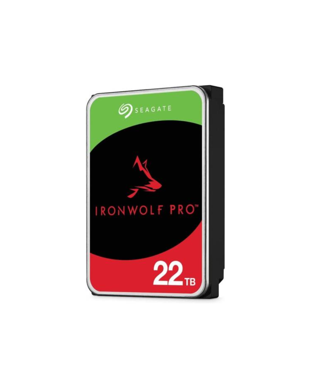 Seagate 22TB IronWolf Pro SATA III 3.5" Internal NAS HDD, 7200 rpm Speed, 512MB Cache, Up to 285 MB/s Data Transfer Rate, 2.5 Million Hours MTBF, Seagate Rescue Data Recovery | ST22000NT001