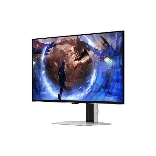 SAMSUNG Odyssey OLED G6 LS27DG602SMXUE G60SD Gaming Monitor 27 Inch QHD OLED Display 360Hz Refresh Rate 0.03ms GtG Response Time AMD FreeSync Premium Pro Technology Silver