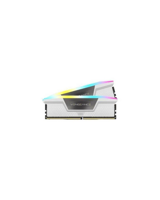 CORSAIR Vengeance RGB 32GB (2 x 16GB) 288-Pin PC RAM DDR5 6000 (PC5 48000) Desktop Memory, White| CMH32GX5M2E6000C36W